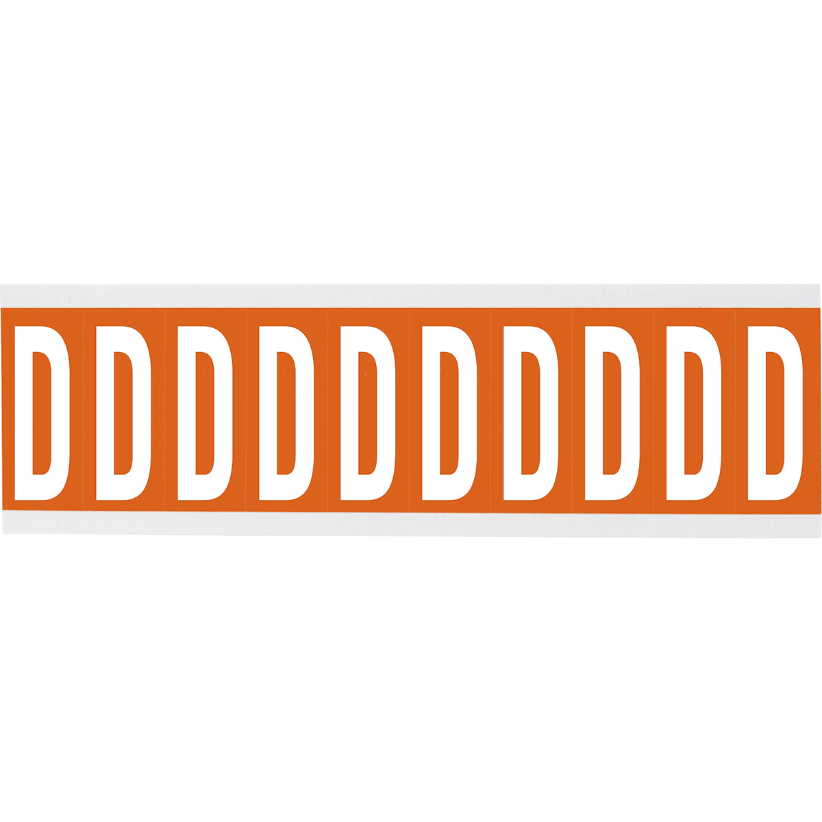 Chiffres ou lettres sur carte - 22 x 38 mm Blanc/Orange - D
