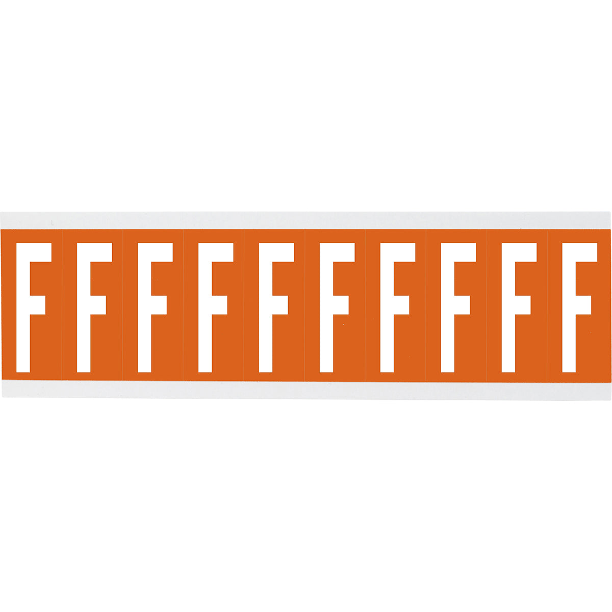 Chiffres ou lettres sur carte - 22 x 38 mm Blanc/Orange - F