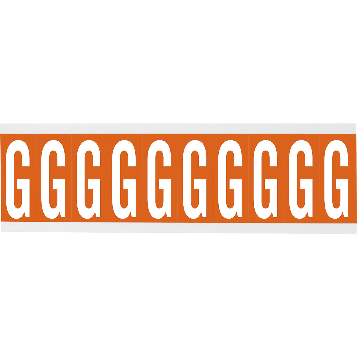 Chiffres ou lettres sur carte - 22 x 38 mm Blanc/Orange - G