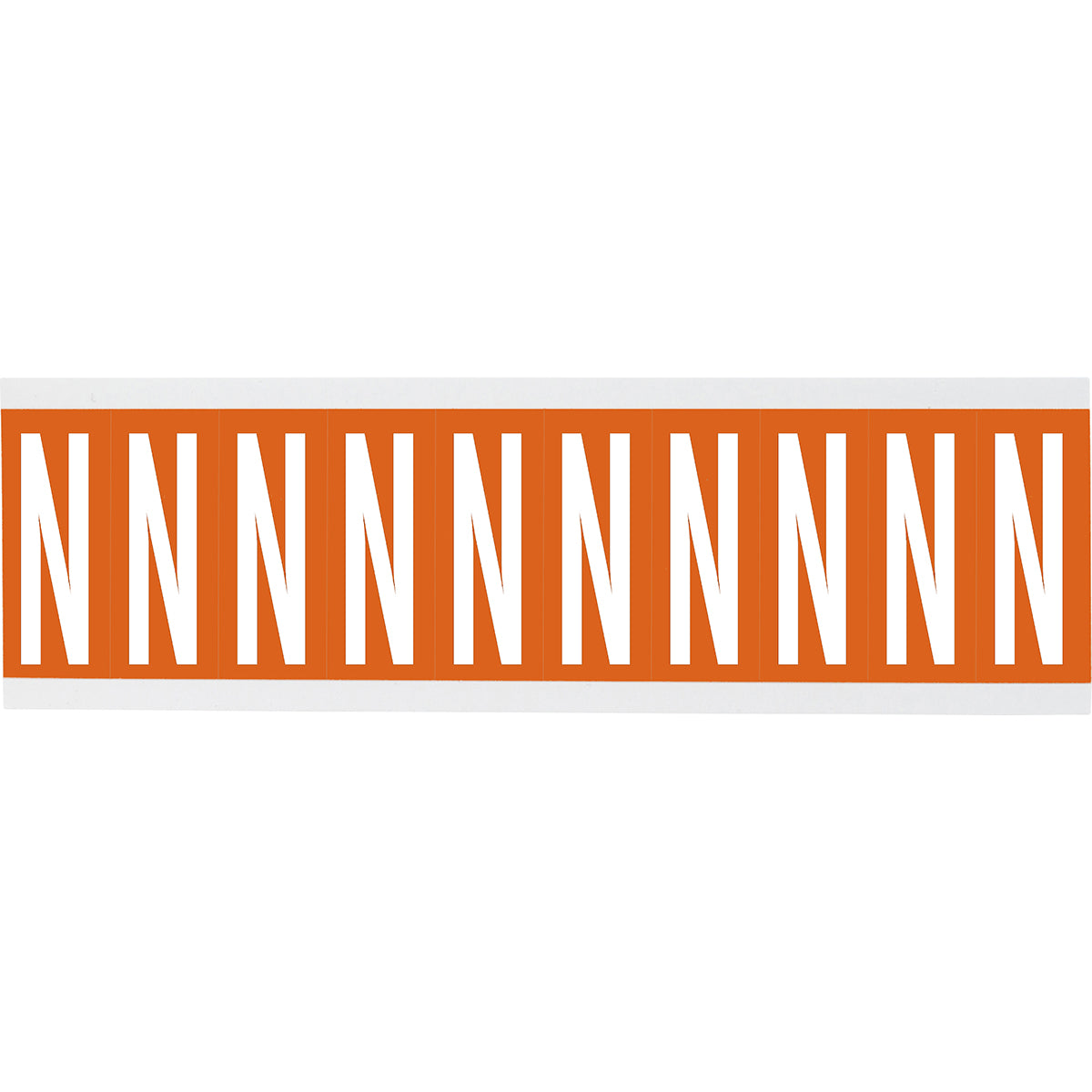Chiffres ou lettres sur carte - 22 x 38 mm Blanc/Orange - N