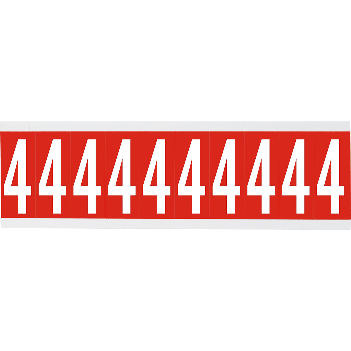Chiffres ou lettres sur carte - 22 x 38 mm Blanc/Rouge - 4