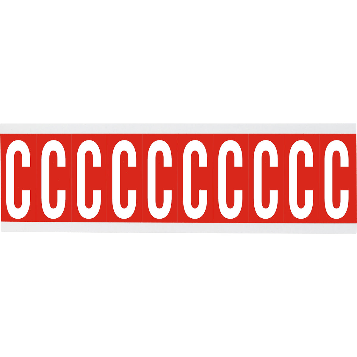 Chiffres ou lettres sur carte - 22 x 38 mm Blanc/Rouge - C