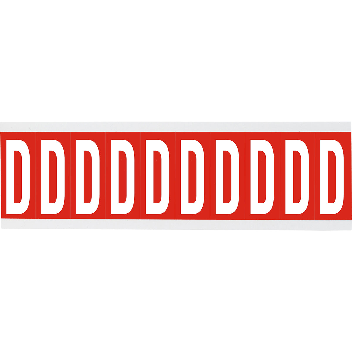Chiffres ou lettres sur carte - 22 x 38 mm Blanc/Rouge - D
