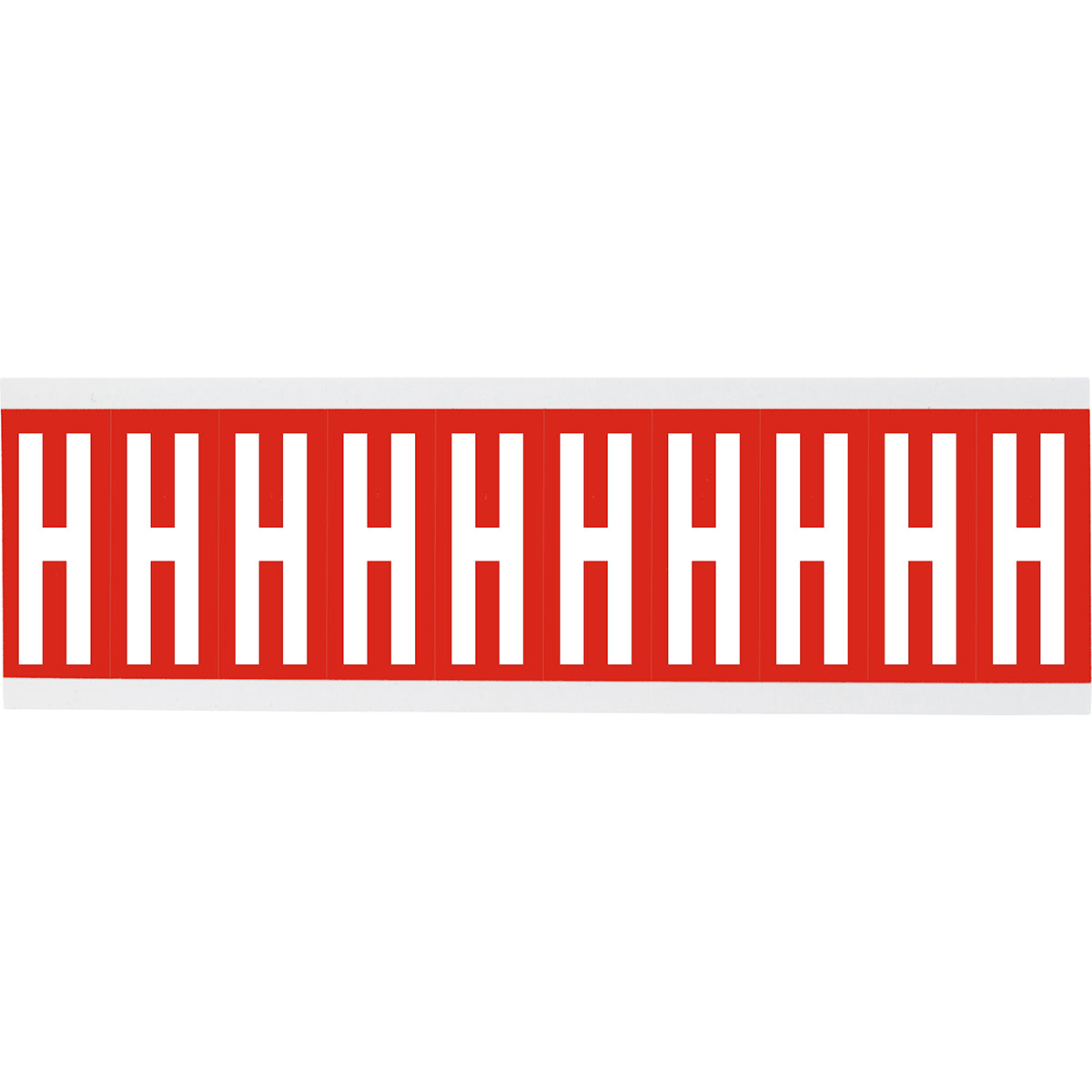 Chiffres ou lettres sur carte - 22 x 38 mm Blanc/Rouge - H