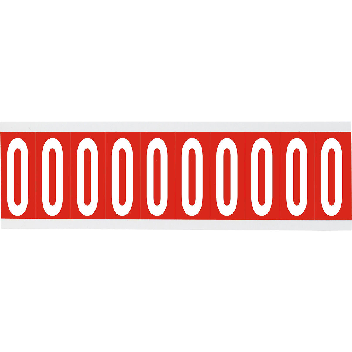 Chiffres ou lettres sur carte - 22 x 38 mm Blanc/Rouge - O