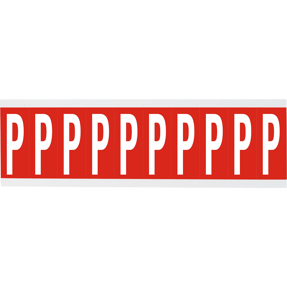 Chiffres ou lettres sur carte - 22 x 38 mm Blanc/Rouge - P