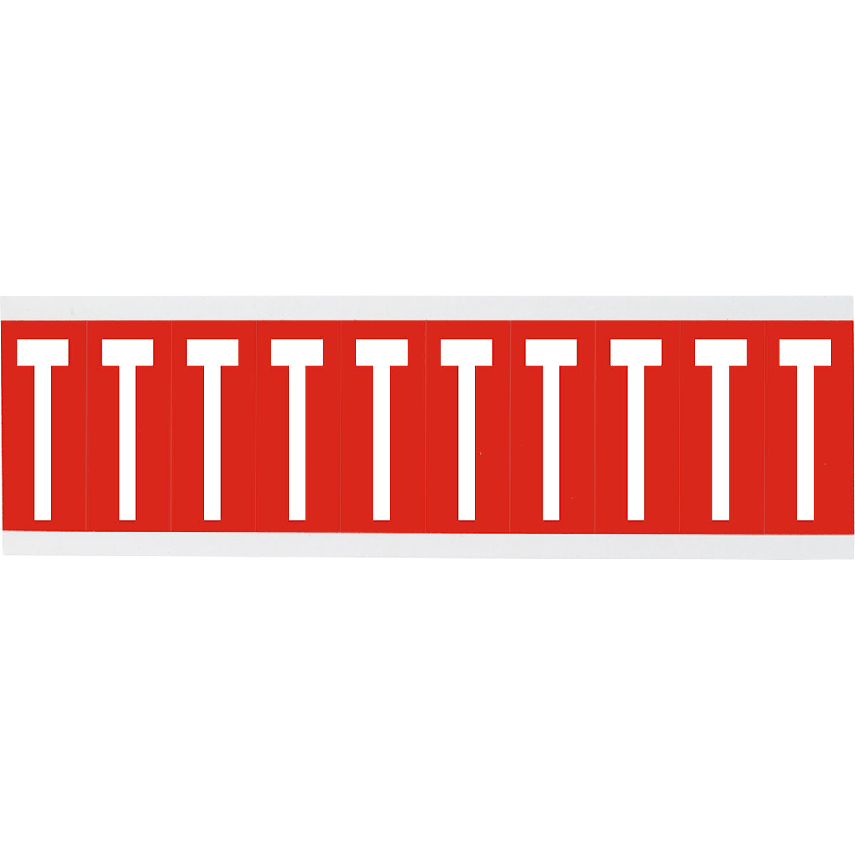 Chiffres ou lettres sur carte - 22 x 38 mm Blanc/Rouge - T