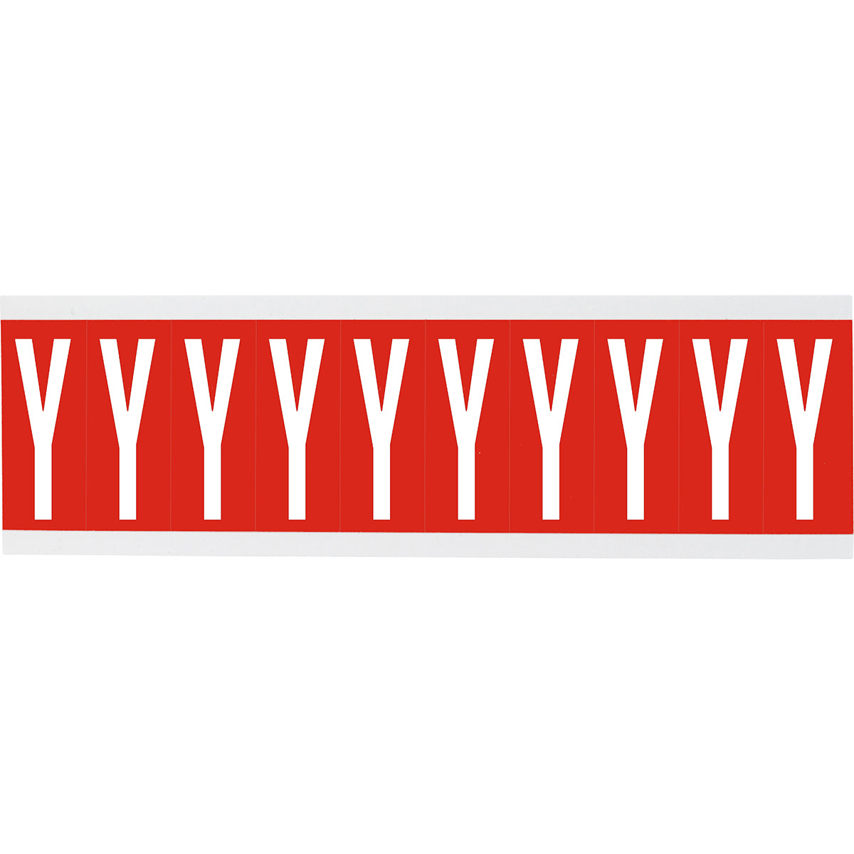 Chiffres ou lettres sur carte - 22 x 38 mm Blanc/Rouge - Y