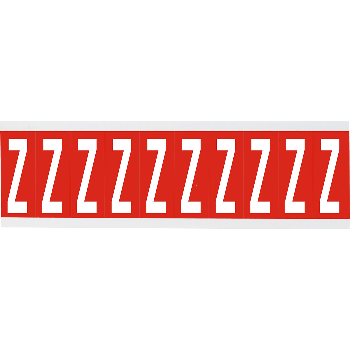 Chiffres ou lettres sur carte - 22 x 38 mm Blanc/Rouge - Z