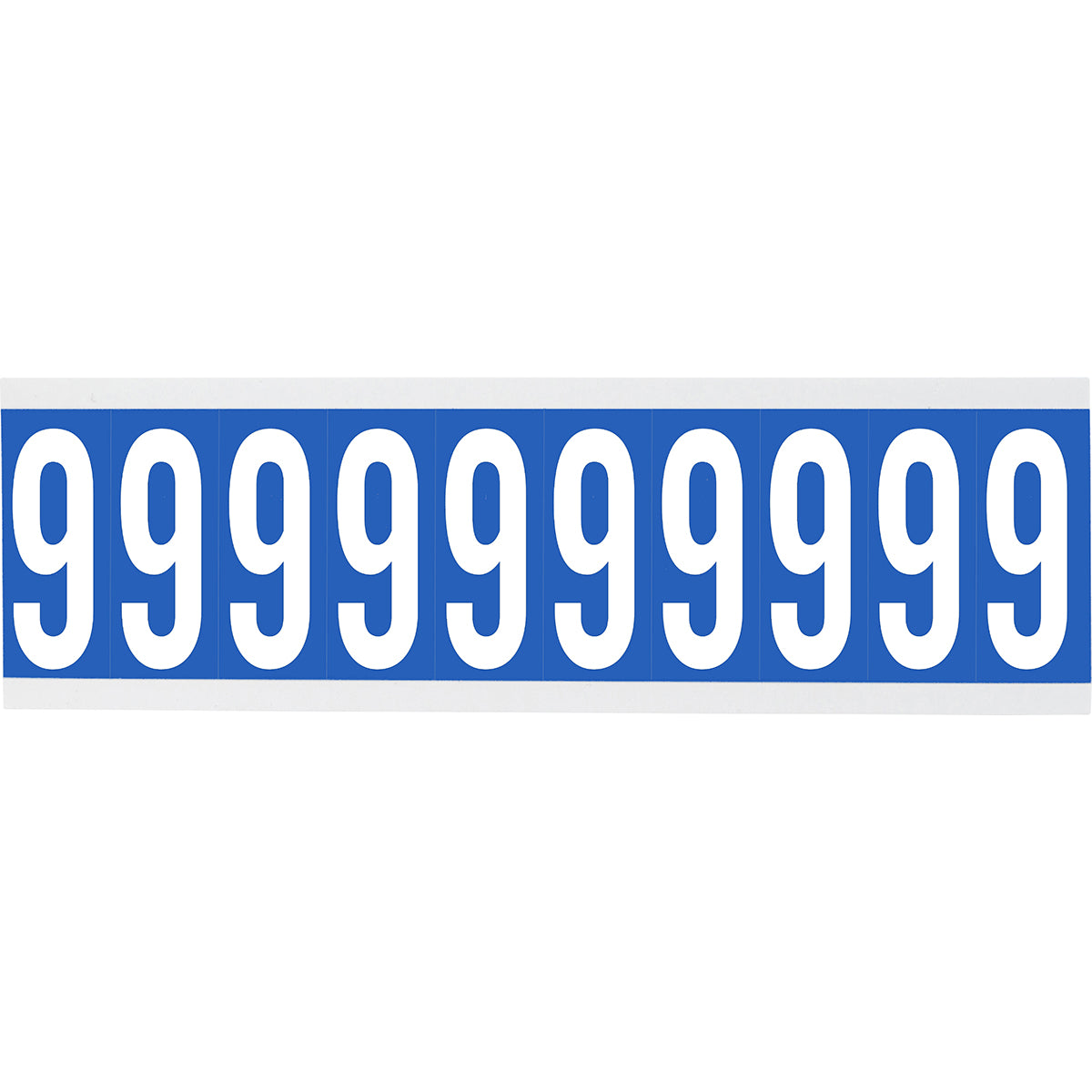 Chiffres ou lettres sur carte - 22 x 57 mm Blanc/Noir - 9