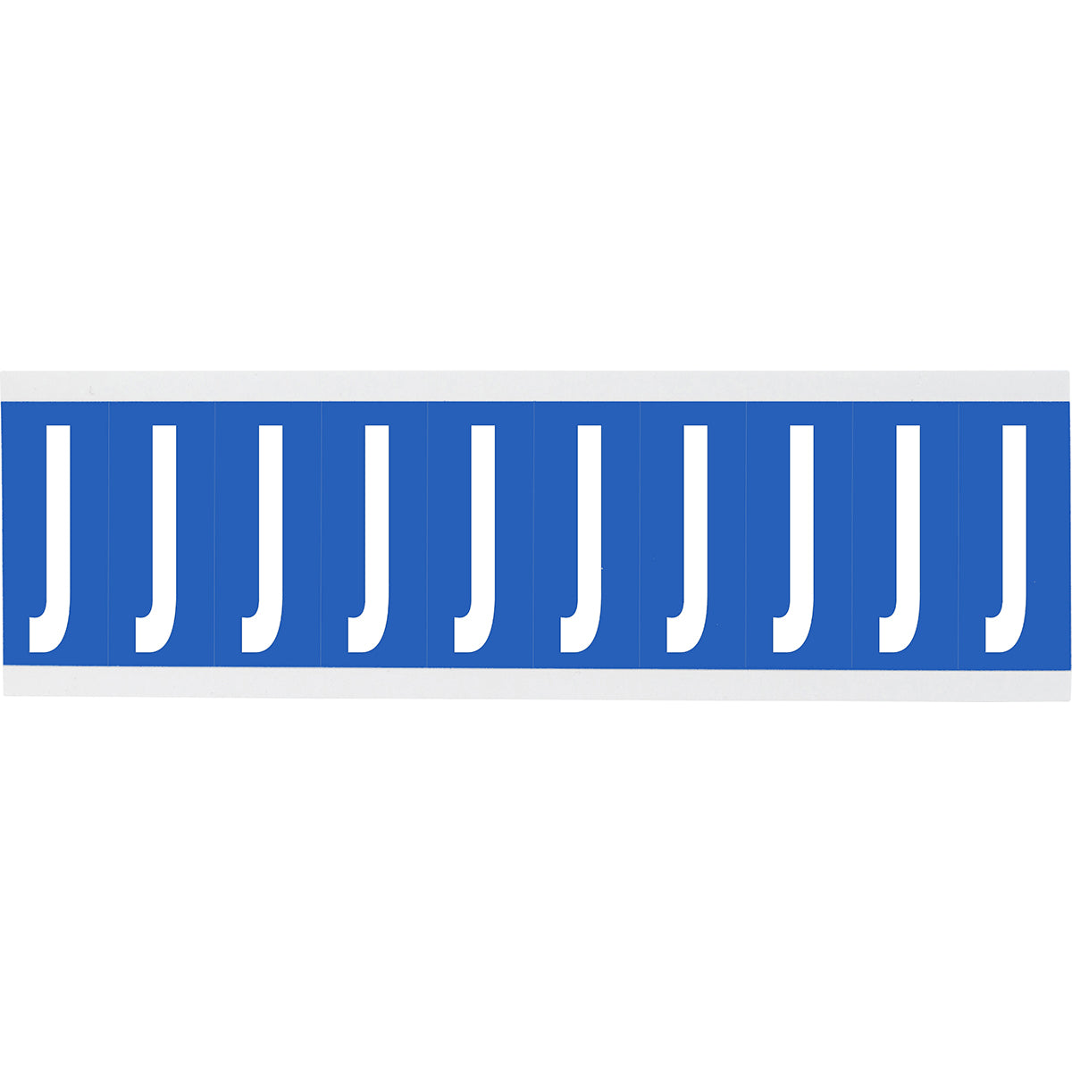 Numbers or letters on card - 22 x 57 mm White/Black - J