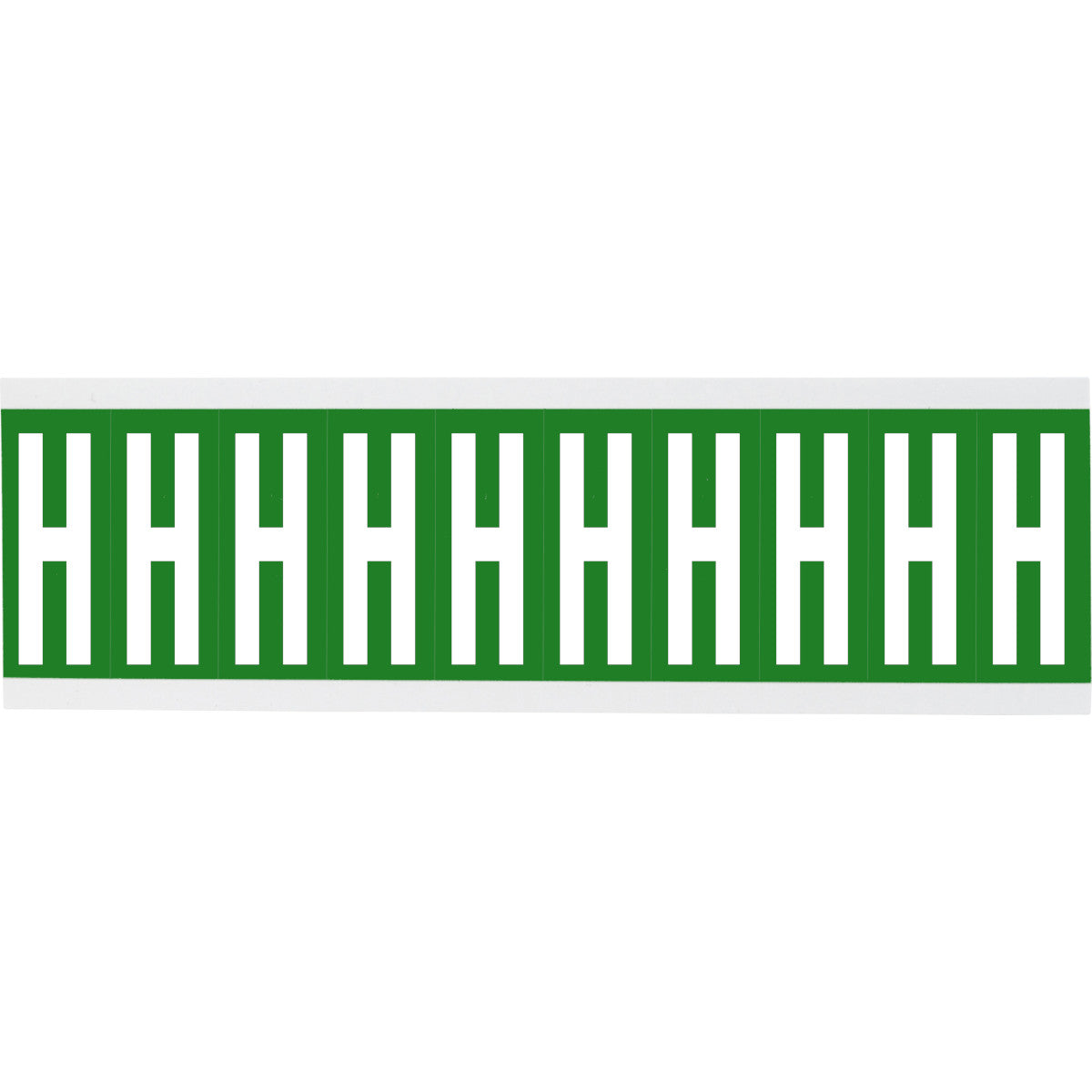 Chiffres ou lettres sur carte - 22 x 57 mm Blanc/Vert - H