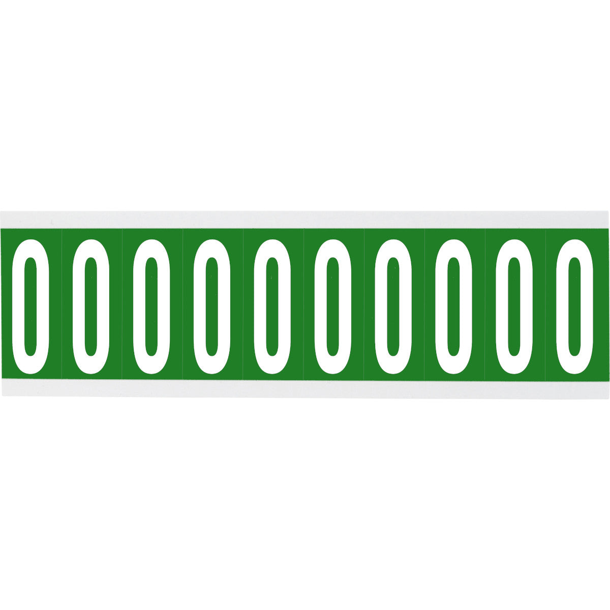 Chiffres ou lettres sur carte - 22 x 57 mm Blanc/Vert - O