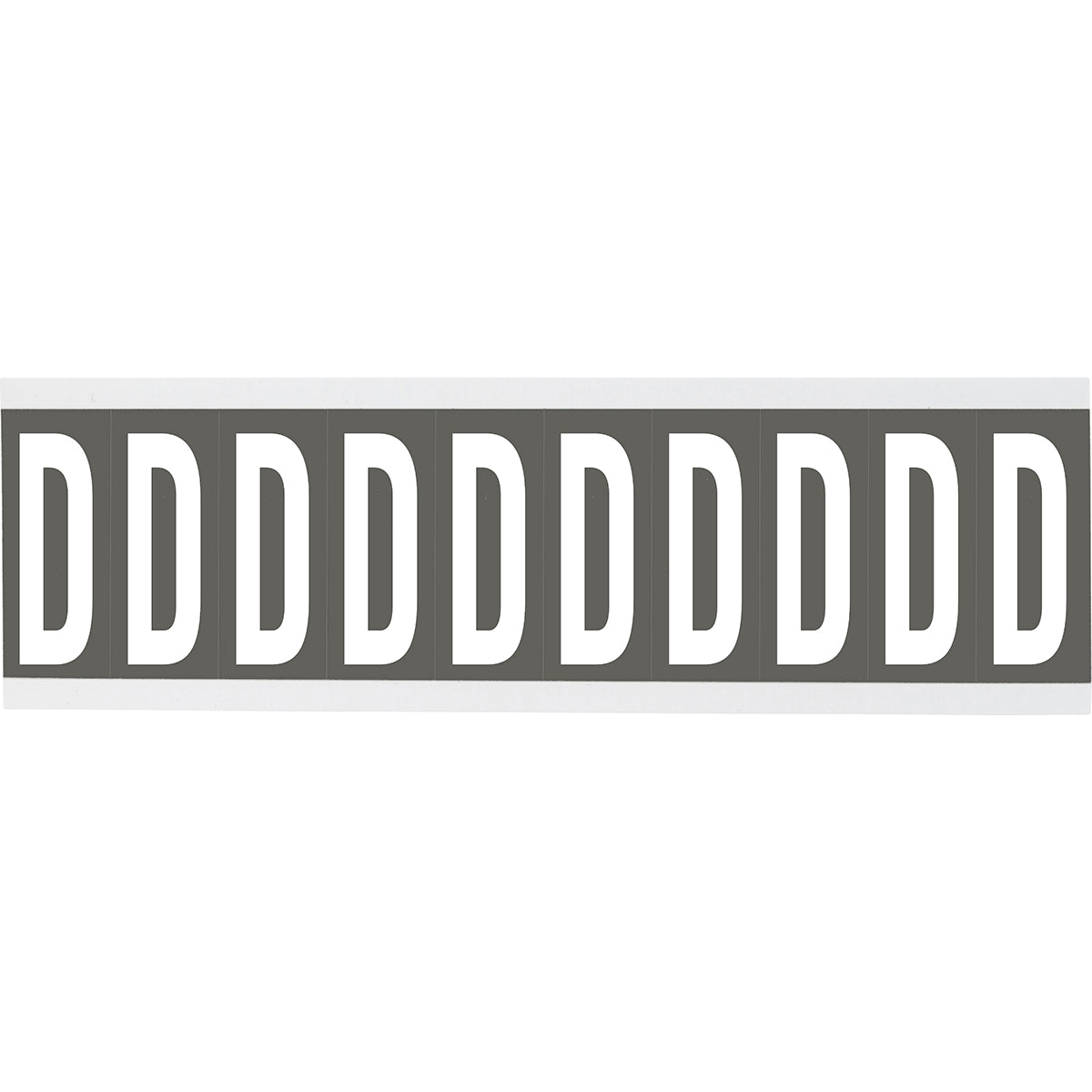Chiffres ou lettres sur carte - 22 x 57 mm Blanc/Gris - D