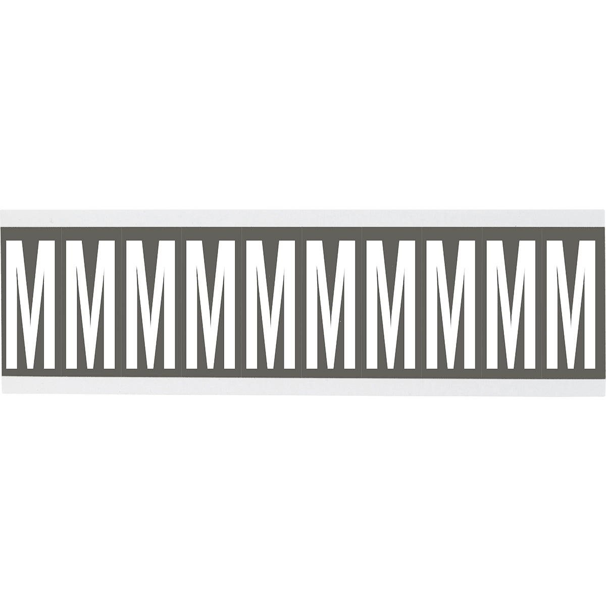 Chiffres ou lettres sur carte - 22 x 57 mm Blanc/Gris - M