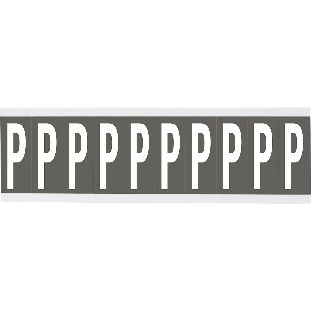 Chiffres ou lettres sur carte - 22 x 57 mm Blanc/Gris - P