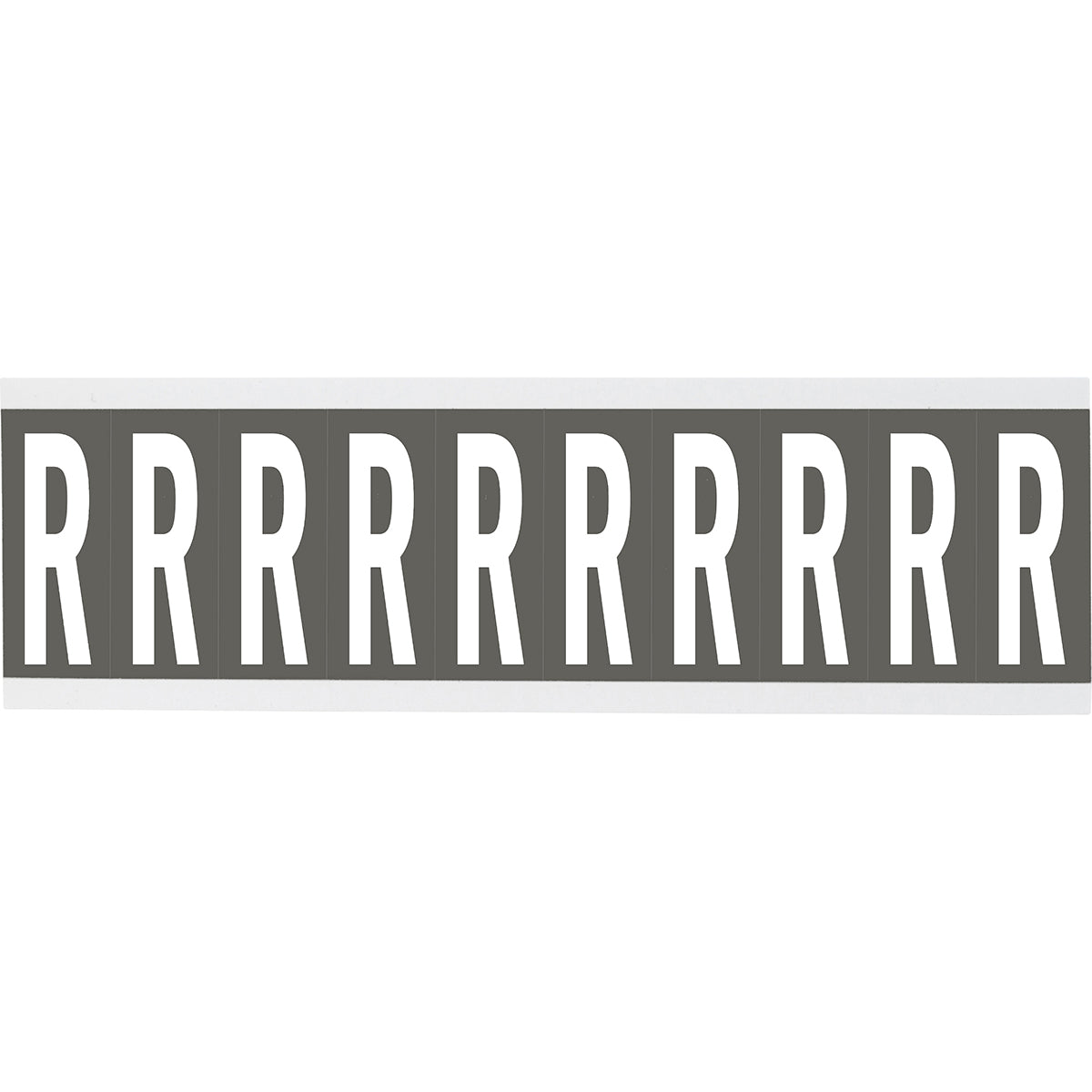 Chiffres ou lettres sur carte - 22 x 57 mm Blanc/Gris - R