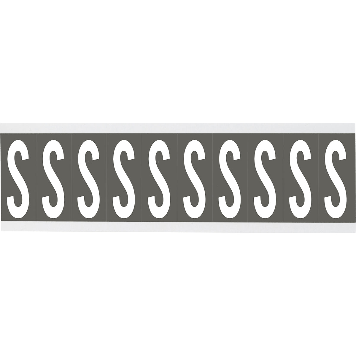 Chiffres ou lettres sur carte - 22 x 57 mm Blanc/Gris - S
