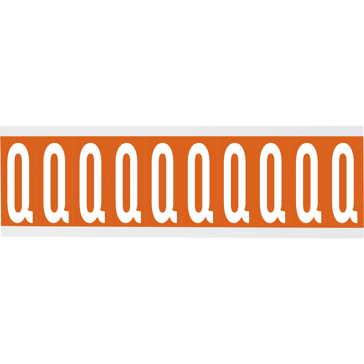 Chiffres ou lettres sur carte - 22 x 57 mm Blanc/Orange - Q