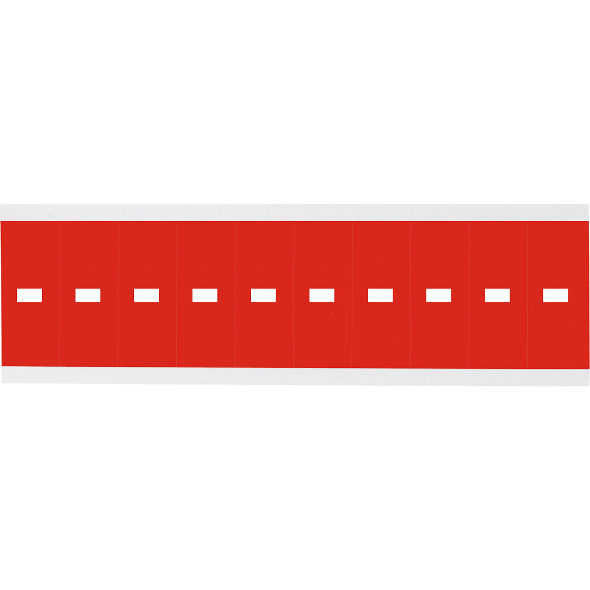 Chiffres ou lettres sur carte - 22 x 57 mm Blanc/Rouge - Trait d'union