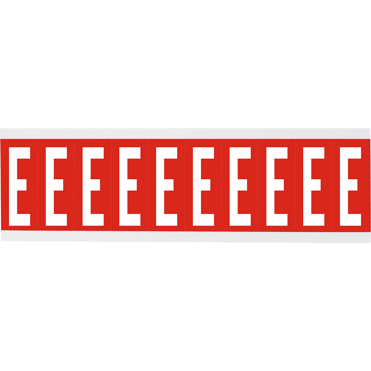 Chiffres ou lettres sur carte - 22 x 57 mm Blanc/Rouge - E