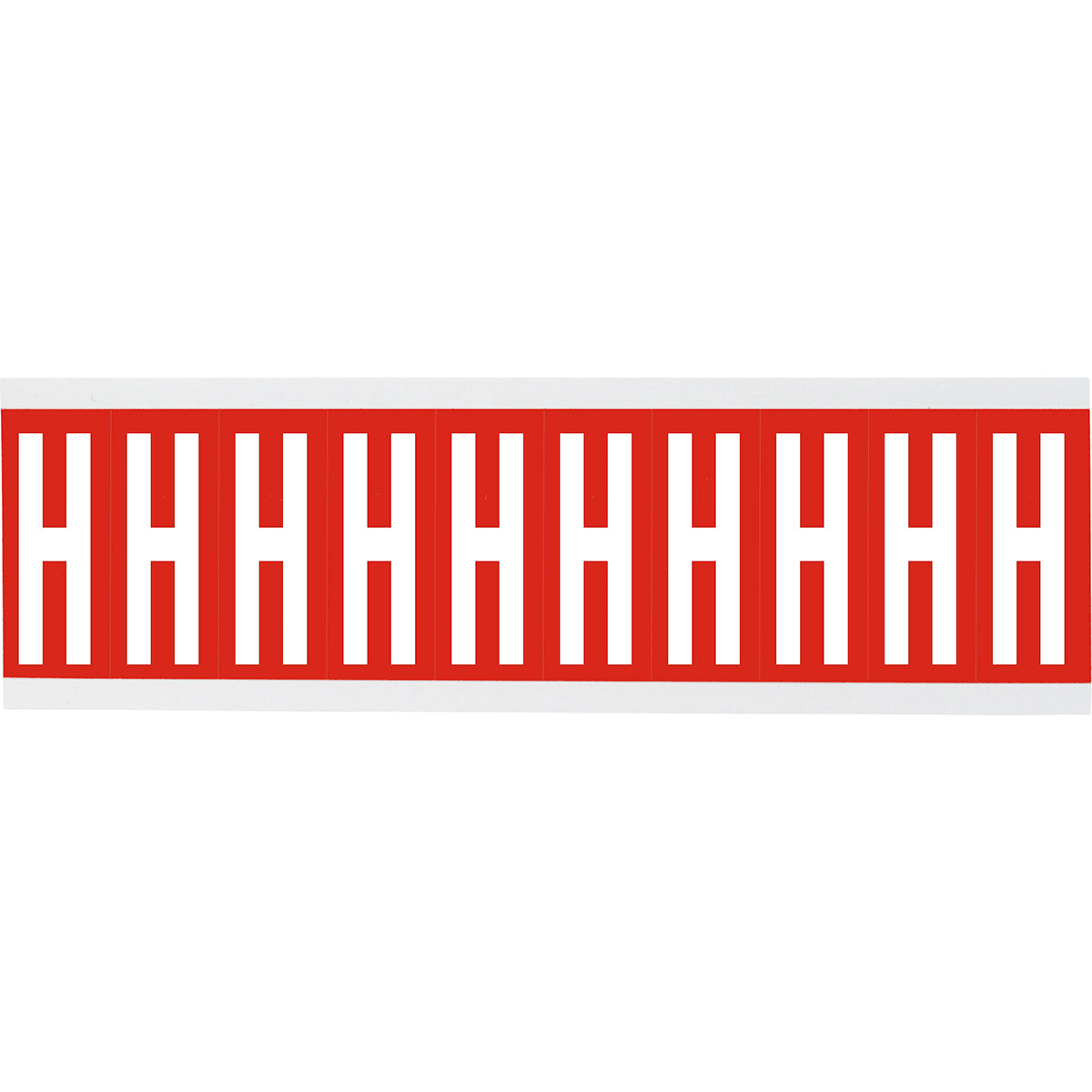 Chiffres ou lettres sur carte - 22 x 57 mm Blanc/Rouge - H