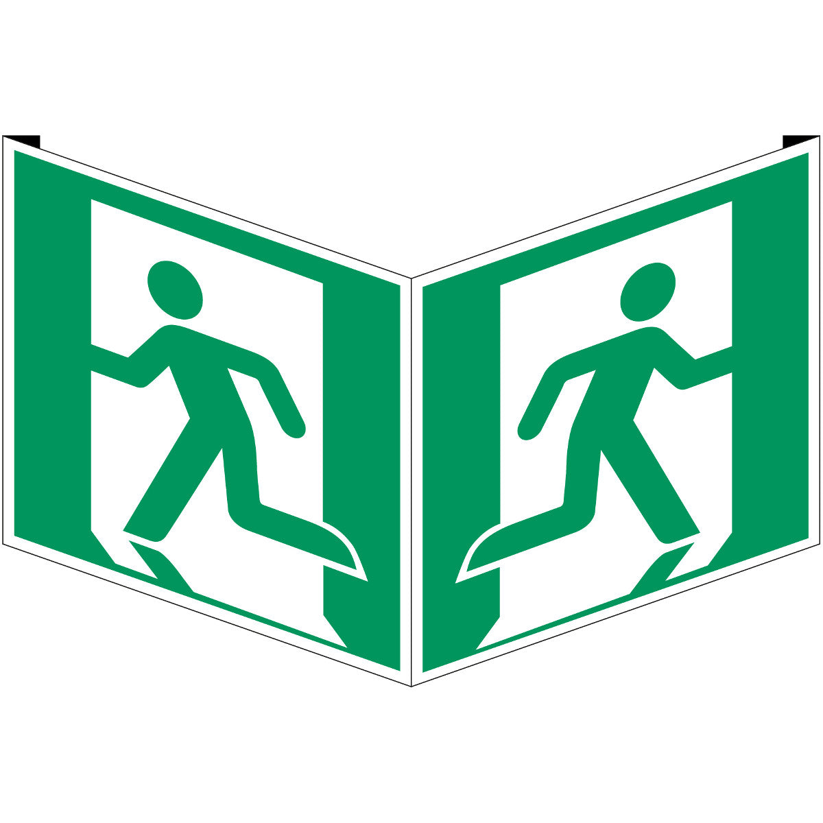 ISO safety sign - escape route (left)