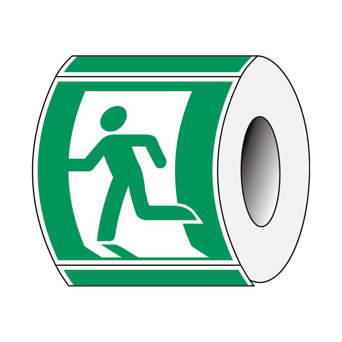 ISO safety sign - escape route (left)