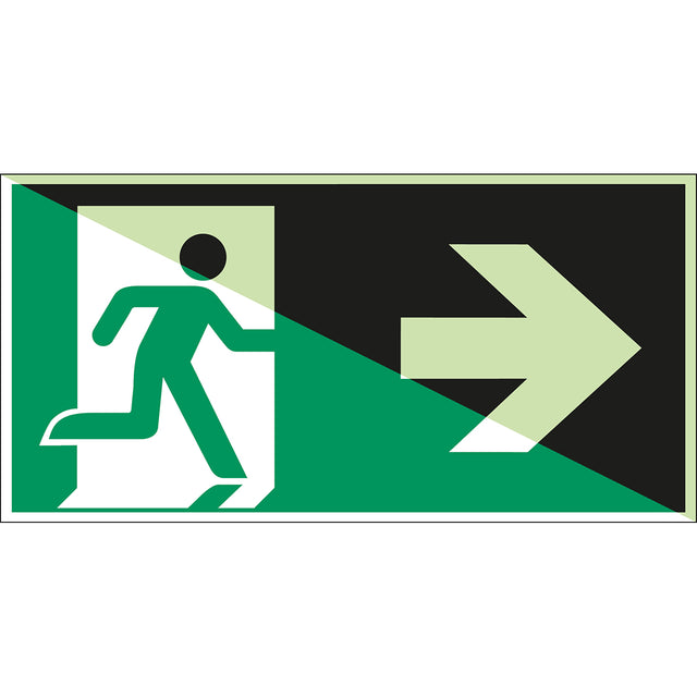 Notausgang (rechts) – ISO 7010
