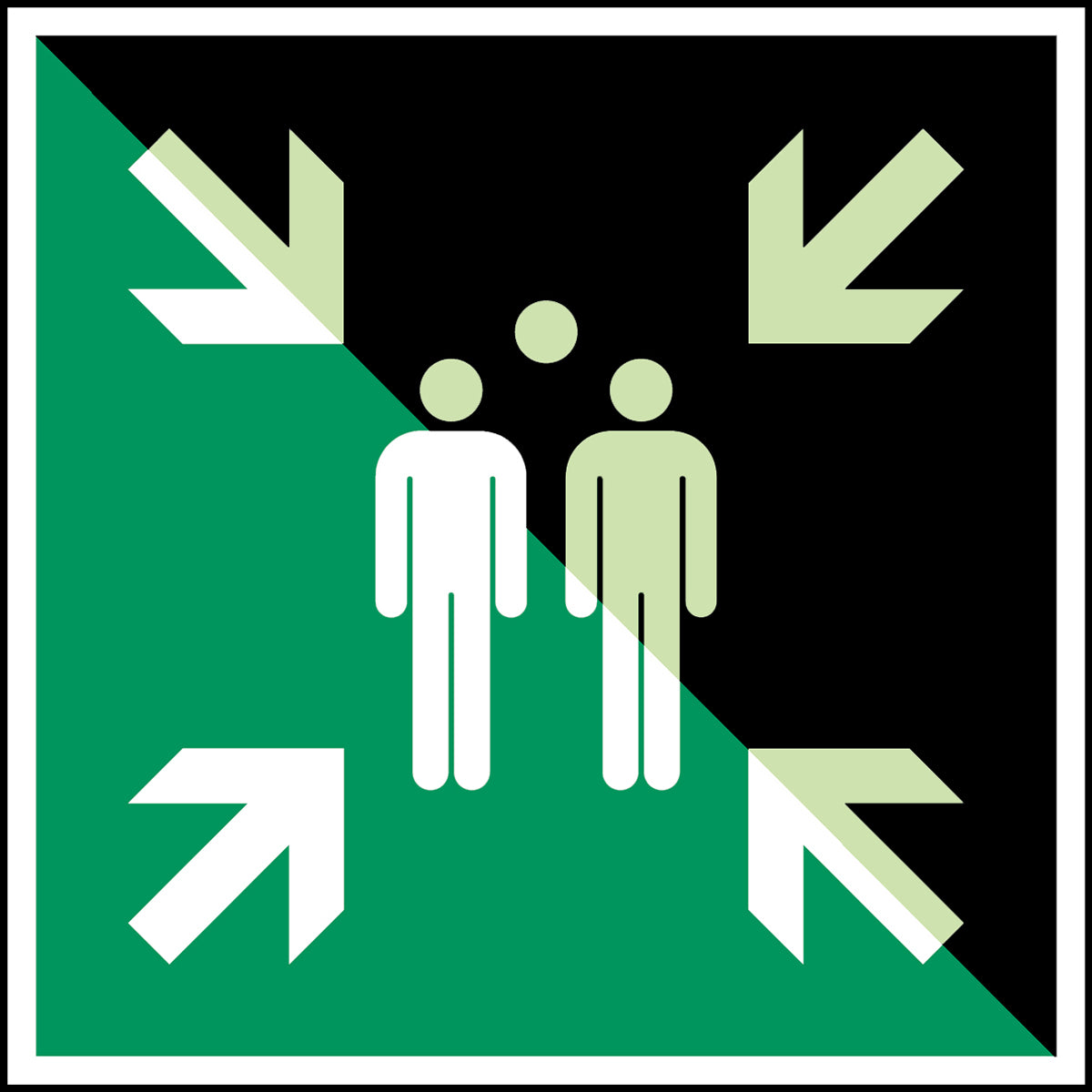 Panneaux de sécurité photoluminescents