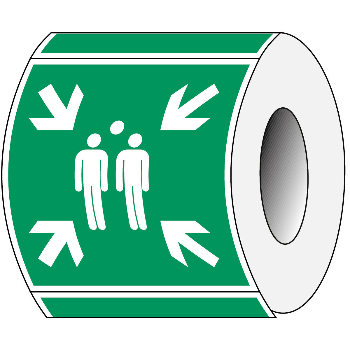 Marquage de sécurité ISO - point de collecte
