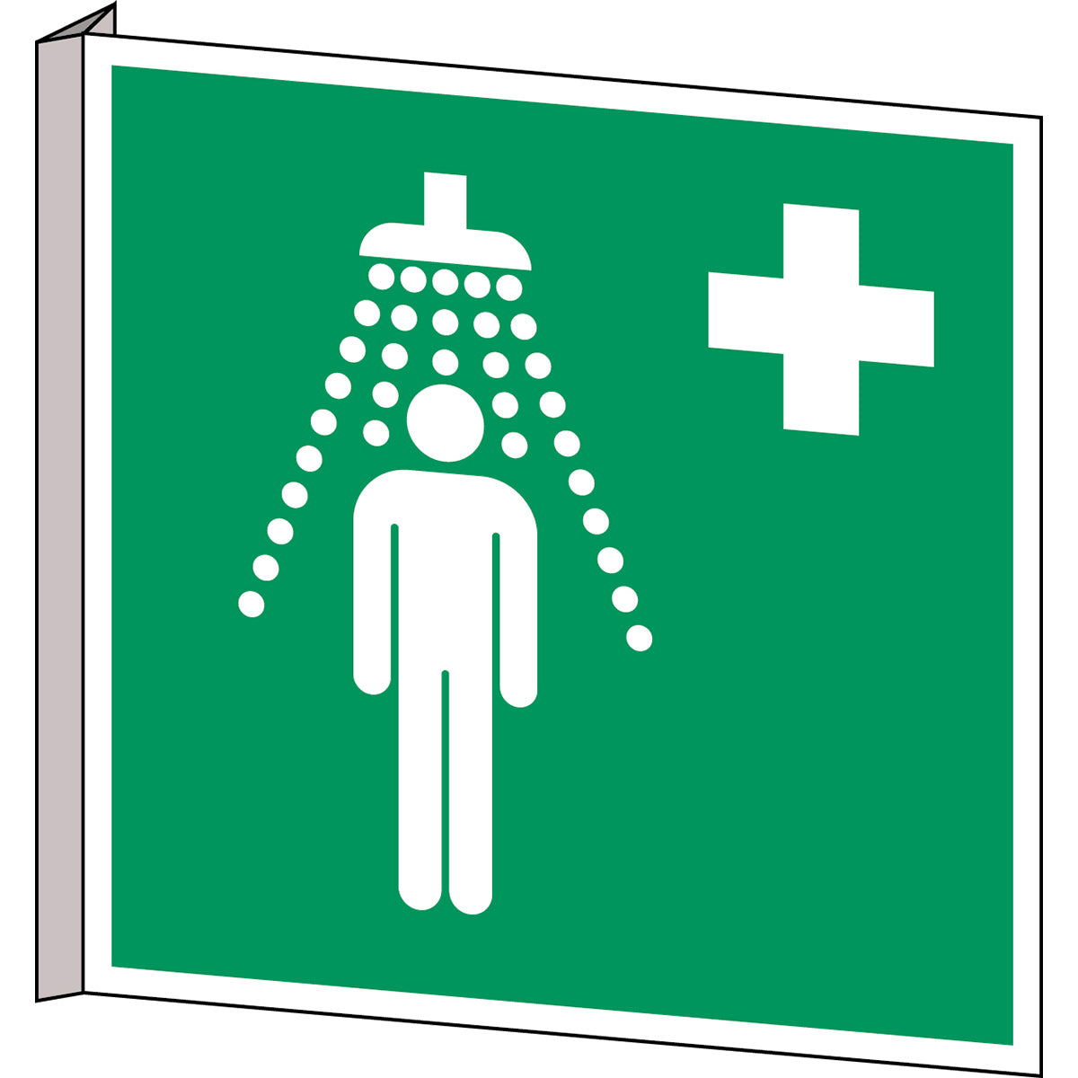 ISO safety sign - emergency shower