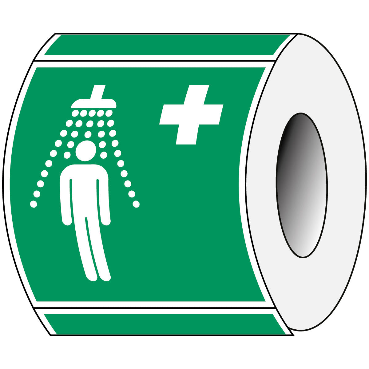 ISO safety sign - emergency shower