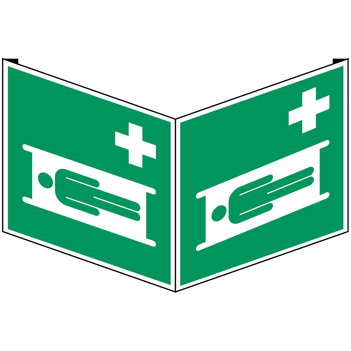 Panneau de sécurité ISO - civière