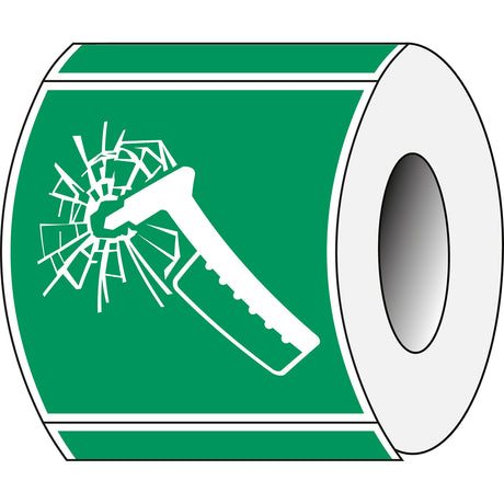 ISO-Sicherheitsschild – Notfallhammer