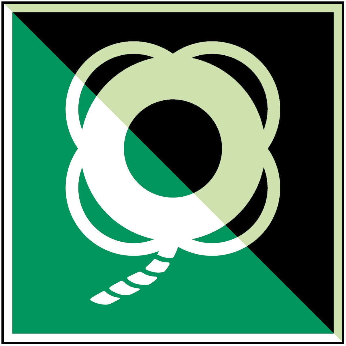 Rettungsring mit Leine – ISO 7010