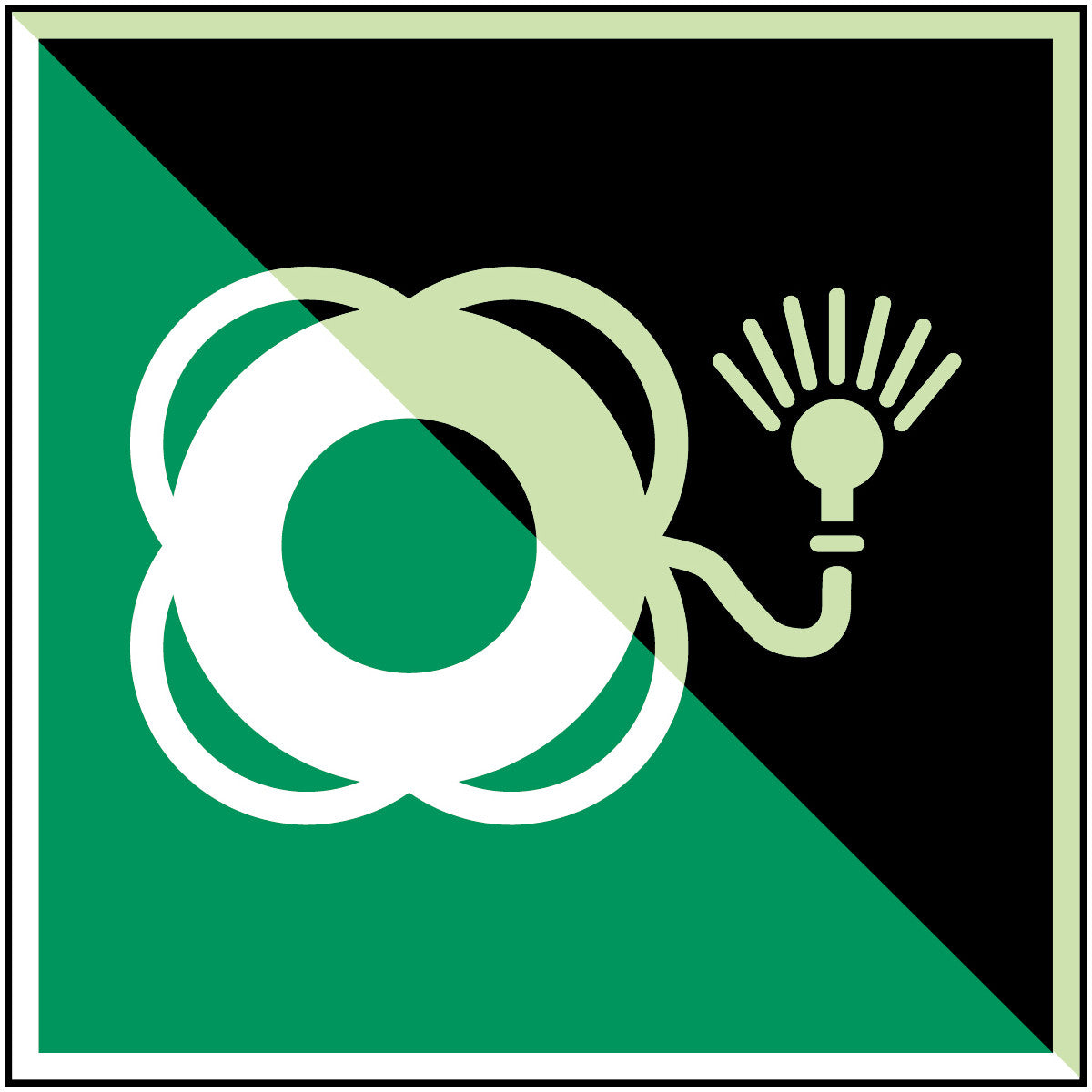 Rettungsring mit Licht – ISO 7010