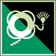 Rettungsring mit Leine und Lampe – ISO 7010