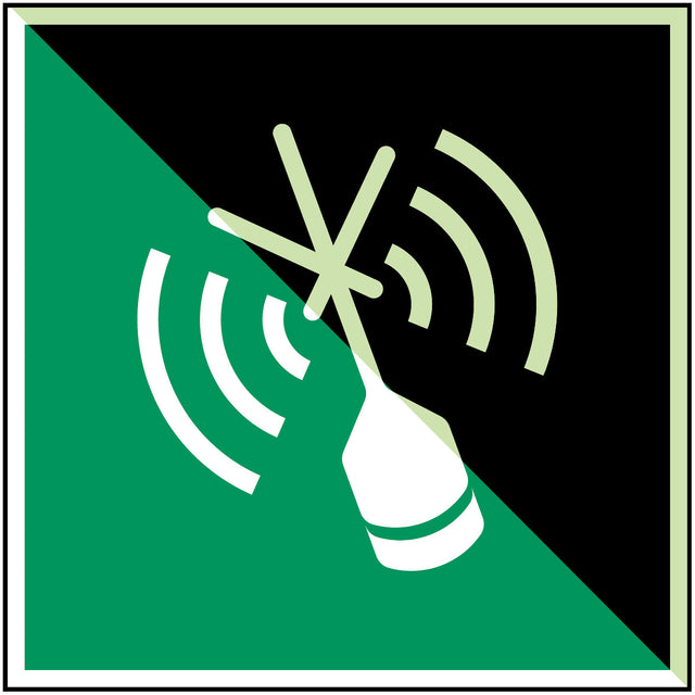 Funkbake zur Kennzeichnung der Seenotposition – ISO 7010