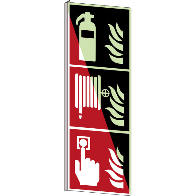 Im Dunkeln phosphoreszierendes Sicherheitspiktogramm