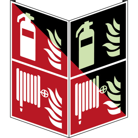 Im Dunkeln phosphoreszierendes Sicherheitspiktogramm