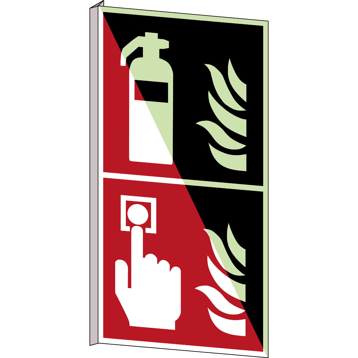 Feuerlöschschlauch und Brandmelder – ISO 7010