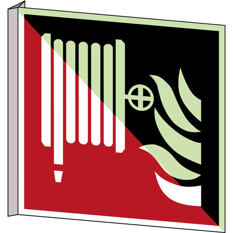 Im Dunkeln phosphoreszierendes Sicherheitspiktogramm