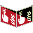 Langnachleuchtende Brandschutzkennzeichnung - Brandmelder, manuell