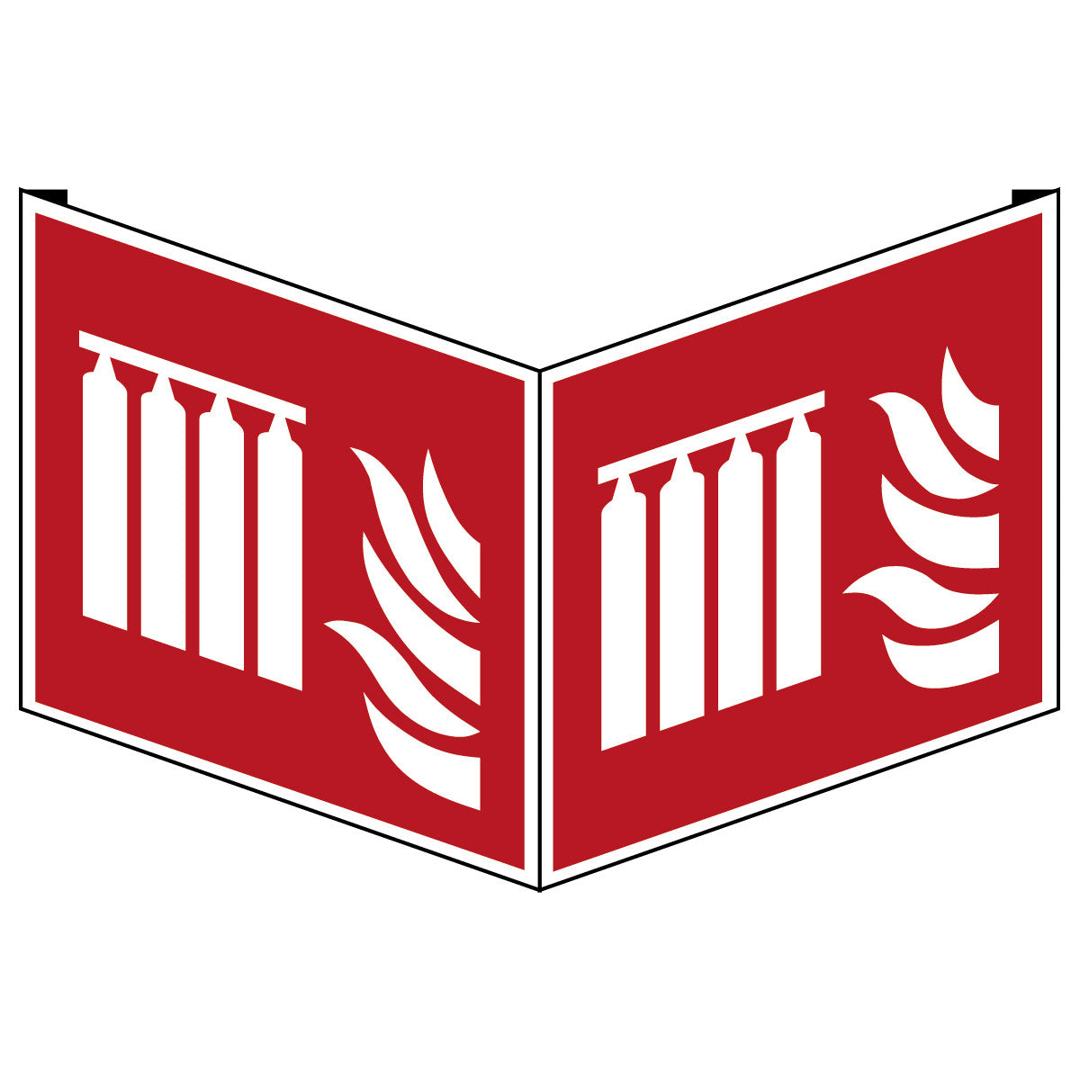 Fest eingebaute Feuerlöschmittel-Batterie – ISO 7010