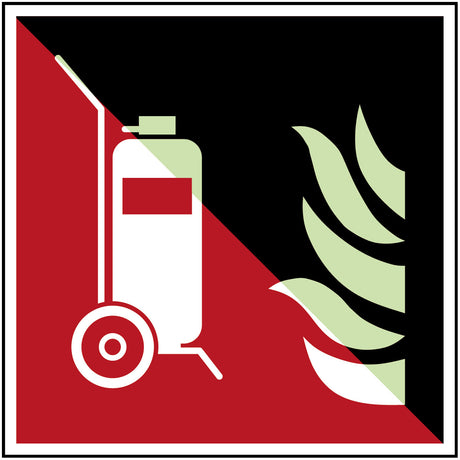 Fahrbarer Feuerlöscher – ISO 7010
