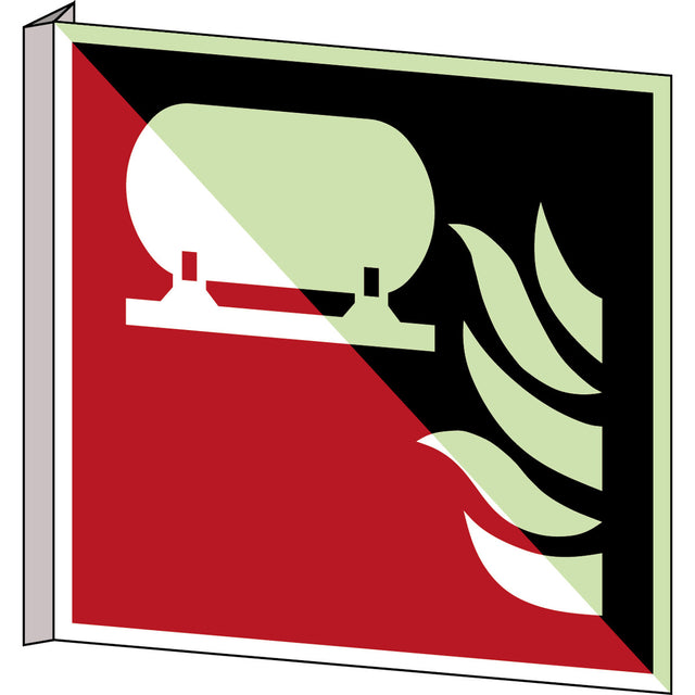 Fest eingebaute Feuerlösch-Einrichtung – ISO 7010