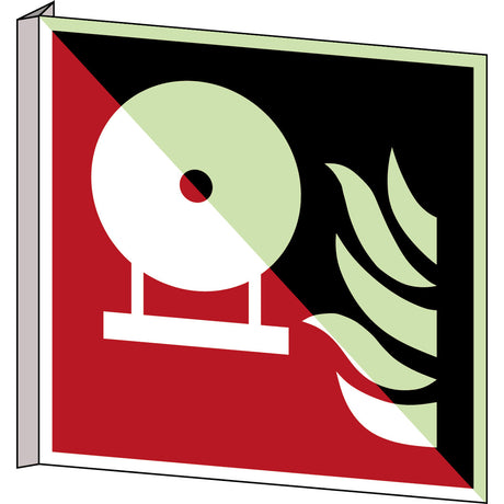 Fest eingebaute Feuerlösch-Flasche – ISO 7010