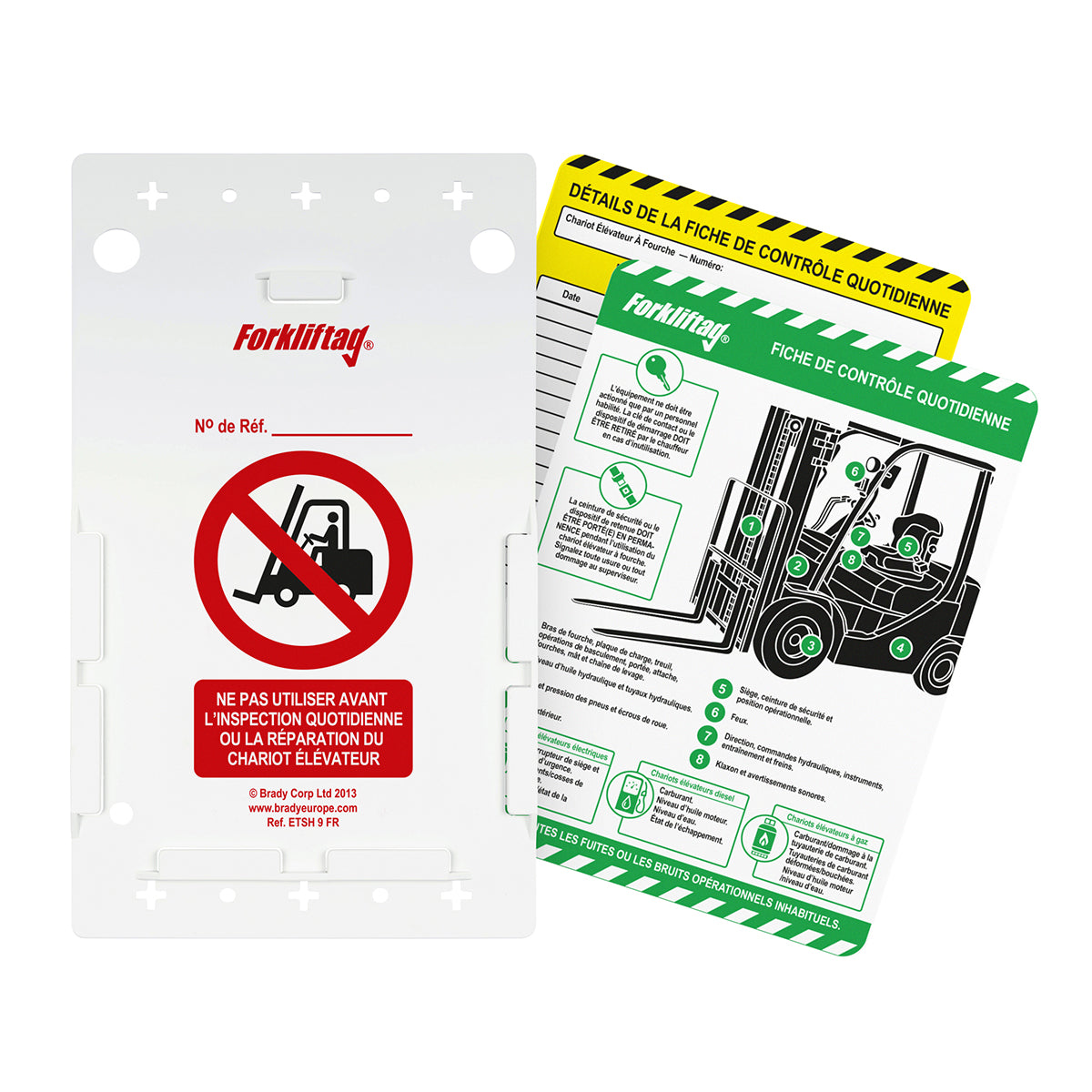 3 Forklift Holders, 15 Inserts &amp; 1 Pen