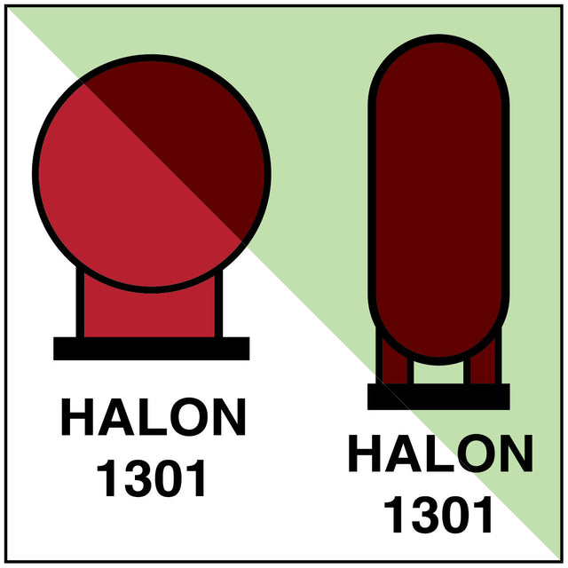 Halon 1301-Flaschen in geschütztem Bereich – IMO